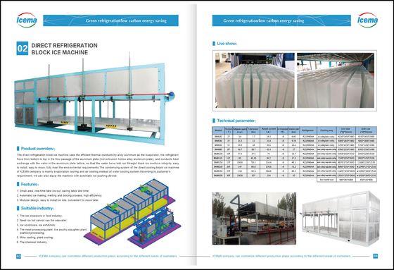 машина льда блока прямого охлаждения 5000KG 5T CE 1800W