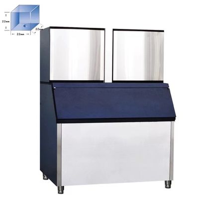 ICEMA 1000KG 24H Автоматическая 1-тонная машина для изготовления кубиков льда с компрессором Copeland