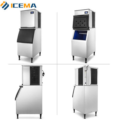 200кг 300кг 400кг 500кг ICEMA Ice Cube Maker Machine 760*830*1780 мм Размер льда 22x22x22 мм