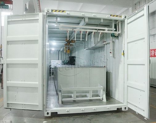 2000 кг TECUMSEH компрессор 15 тонн контейнер блок ледяной машины с мобильным заводом