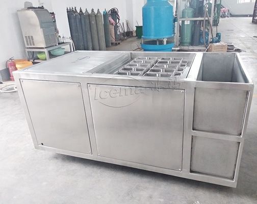Мини ледовый завод 1 тонны компактная ледяная блочная машина с компонентами Schneider Electric
