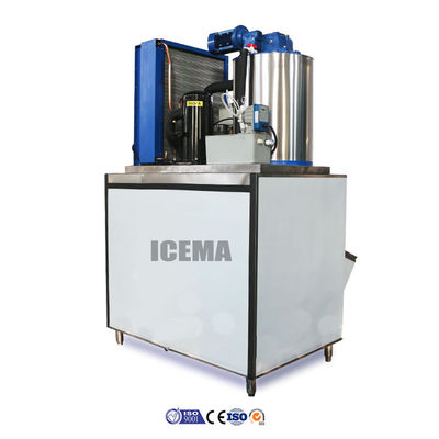 Коммерческая ICEMA 1T Промышленная ледяная машина с 2,1 кВт холодильной мощностью
