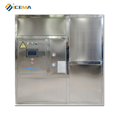 Изолирующая PU 3000кг Промышленная машина для производства кубиков льда для коммерческих применений