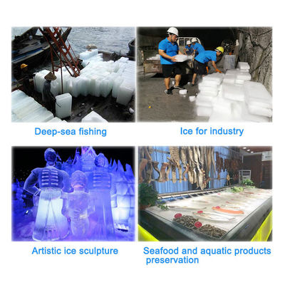 ICEMA Automatic 2T Ice Block Machine Maker для промышленности Другие машины для хранения льда