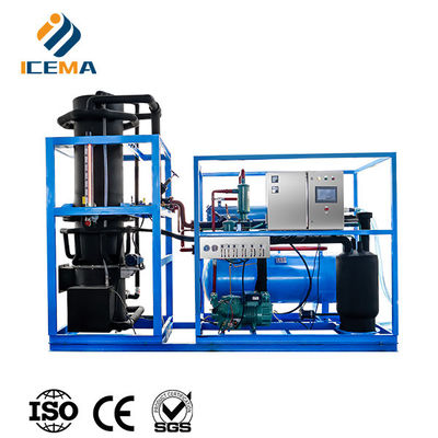 ICEMA Tube Ice Making Machine Настраиваемая ежедневная выходная мощность 1T-30T Подходит для продажи ледовых баров Гостиницы могут быть обеспечены упаковочной машиной ледовые мешки