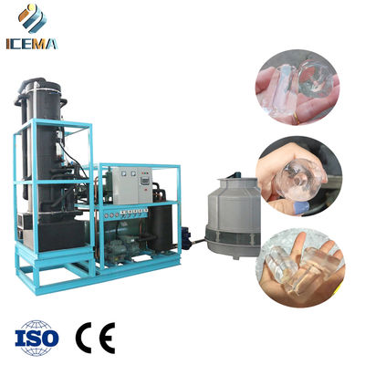 Купить ICEMA 25T/24H Industrial Tube Ice Machine with 21mm/24mm/28mm/34mm Tube Ice and -8 ℃ Temperature for High Efficiency Cooling online manufacture
