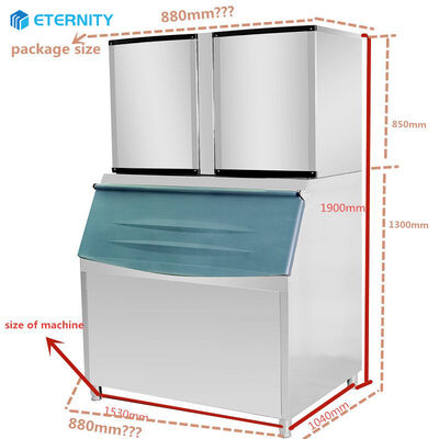 Купить Тип воздушного охлаждения Коммерческая машина для создания кубиков льда, предлагающая суточную емкость 900 кг 24 часа online manufacture
