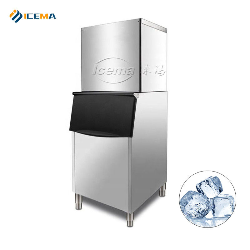 200кг 300кг 400кг 500кг ICEMA Ice Cube Maker Machine 760*830*1780 мм Размер льда 22x22x22 мм