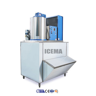 Хорошая цена Коммерческая ICEMA 1T Промышленная ледяная машина с 2,1 кВт холодильной мощностью онлайн