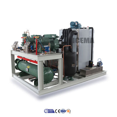 Хорошая цена 6500 KG напряжение 380V / 3P / 50HZ Ледяной флейк для рыболовства морепродуктов на мартовской ярмарке онлайн